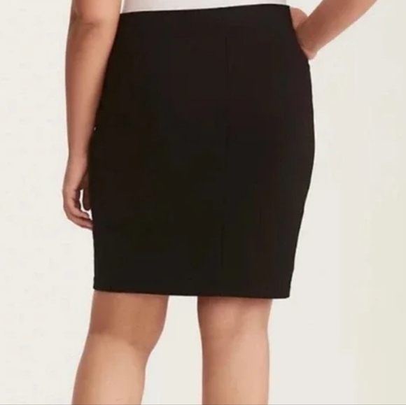 Torrid Steampunk Whimsigoth Sexy Boho Indie black lace up stretch skirt size 1X - Picture 8 of 8